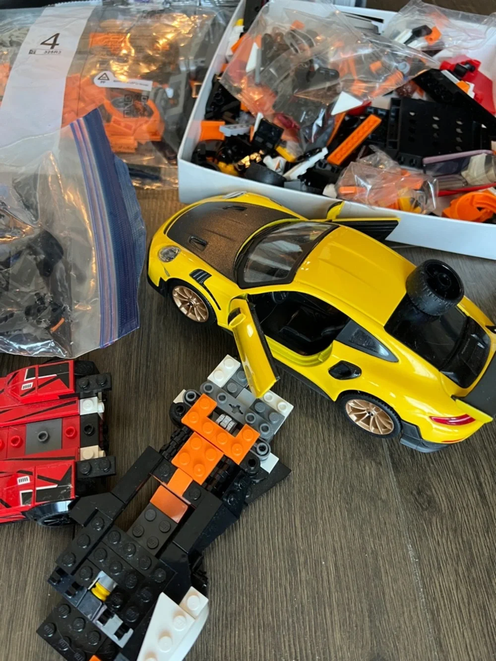 LEGO Speed Champions Orange and Black McLaren Race Car Mixed mismatched set - Picture 2 of 11